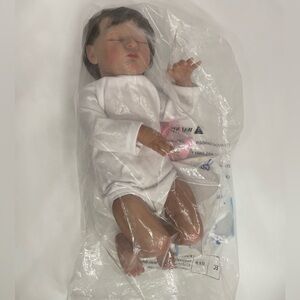 Reborn Girl Baby Doll With Realistic Hair, And Skin, Cloth Body & Accessories